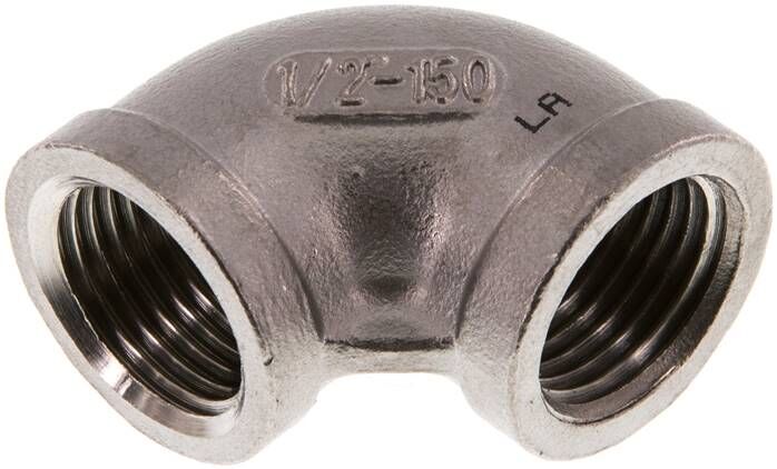 coude 90° Rp 1/2"-Rp 1/2", 1.4408
