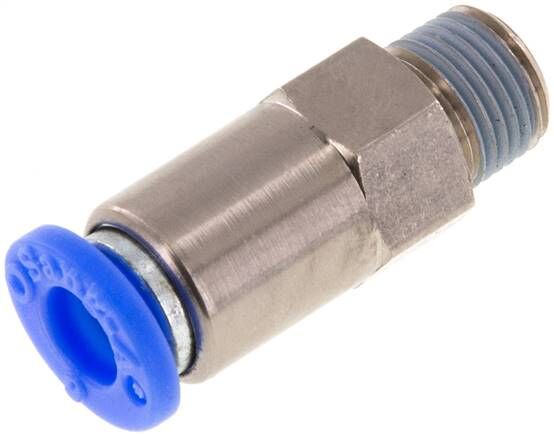 Clapet anti-retour R 1/8"-6mm, débit du tuyau au filetage, standard IQS