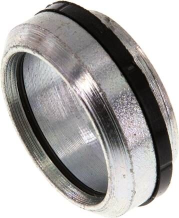 Anello di taglio in acciaio zincato con guarnizione in elastomero 25 S (M36x2)