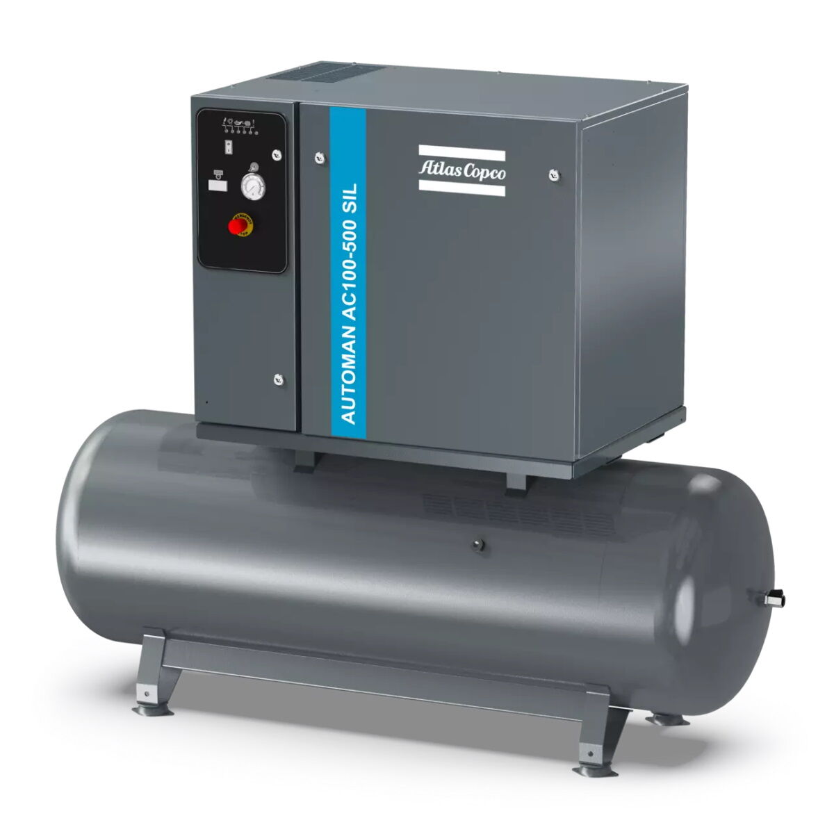 Compressore a pistoni Atlas Copco Automan AC100-11 bar SIL TM500 Y 400/3 incluso serbatoio 500 L