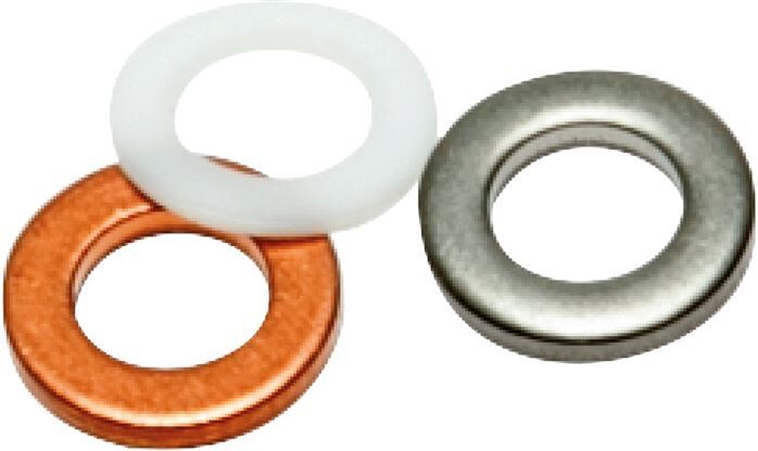 Manometer Dichtring, G 1/2", 1.4571, Flachdichtungen (Standard)