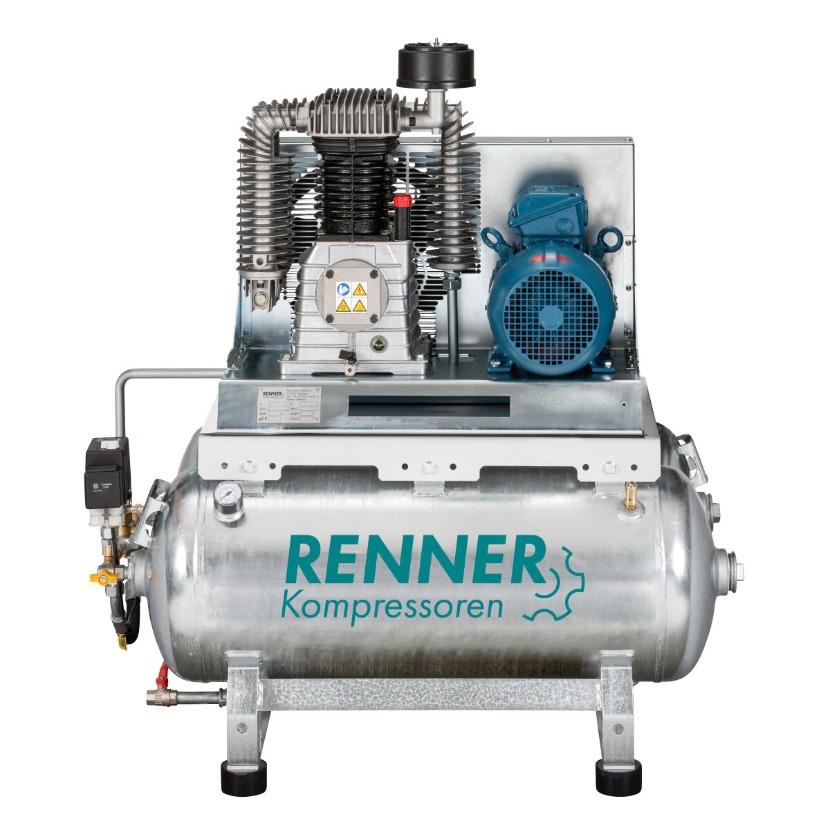 RENNER-Kompressor RSDK-B 4,0 mit 2x90 L. Behälter u. Trockner, Schraubenkompressor