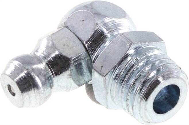 Ingrassatore conico 90°, M 8x1 (conico), acciaio zincato (esagonale)