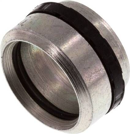 Anello di taglio in acciaio zincato con guarnizione in elastomero 12 L (M18x1,5)/12 S (M20x1,5)