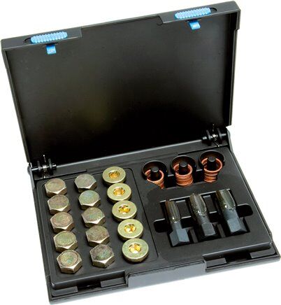 Kit di riparazione della coppa dell'olio in una robusta cassetta (M 17x1,5)