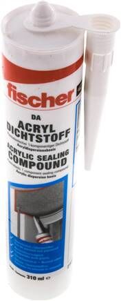 Sigillante acrilico FISCHER DA, bianco, cartuccia da 310 ml
