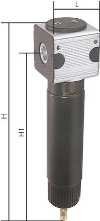 MULTIFIX Vorfilter (Feinfilter) G 1/2", Multifix 2, Metallbehälter, Kondensatablass automatisch