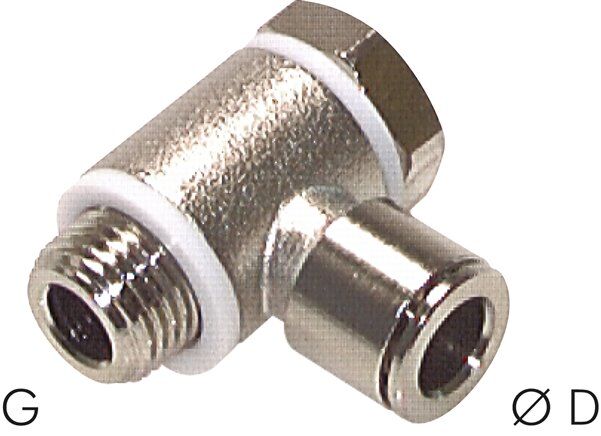 Connettore push-in angolare G 3/8"-8mm, serie CV