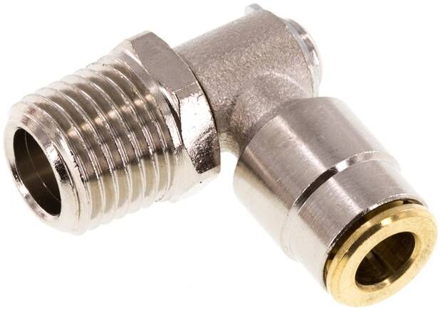 Raccordo a innesto rapido a L ad alta pressione. R 1/4"-6 mm (pos.)