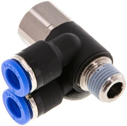 Connettore push-in a Y, I/A R 1/8"-6mm, standard IQS