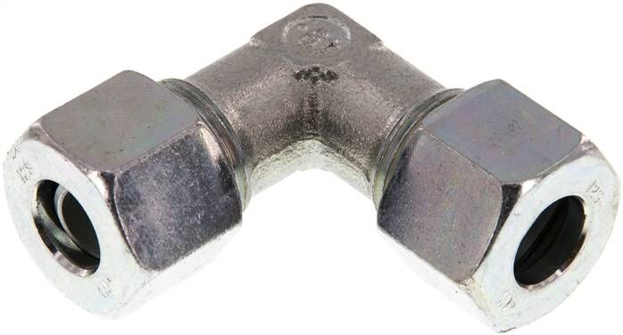 Raccordo ad anello di taglio a gomito 12 S (M20x1,5), acciaio zincato