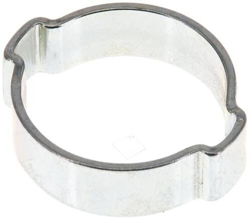 collier de serrage à 2 oreilles 24 - 28mm, acier galvanisé (W1)