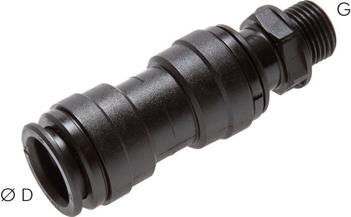 Connettore push-in dritto G 3/4"-28mm, IQS-Big