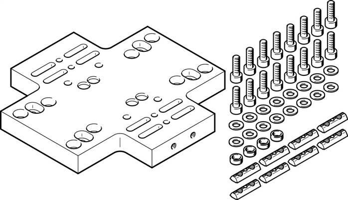 FESTO HMVK-DL32/40-DLA18-32 (196781) Kreuzverbindungs-Bausatz