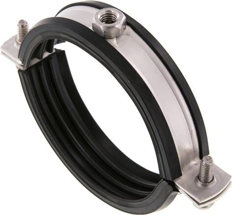 Fascetta stringitubo, 86 - 91 mm, 1.4404, con inserto, RS 91 G ESM8