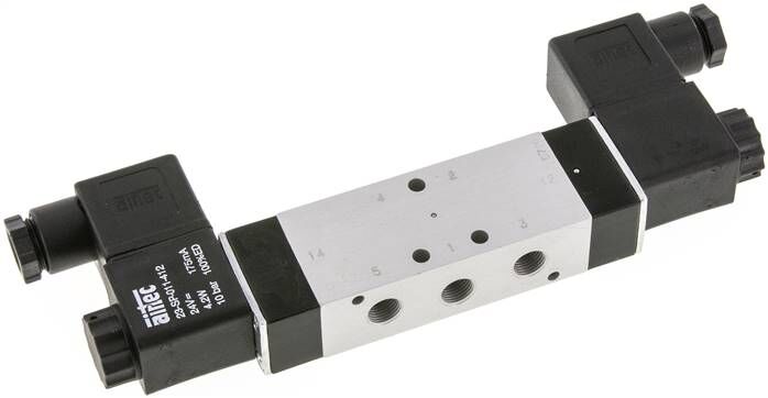 electrovanne 5/2 voies, G 1/8", 24 V AC, NW 6