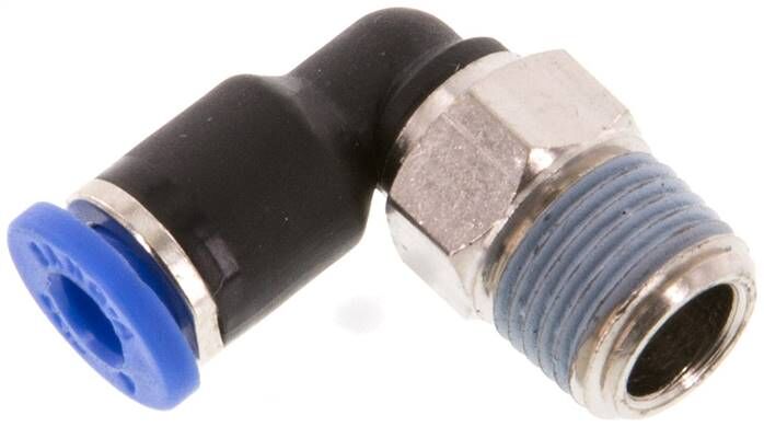 Connettore push-in angolare R 1/8"-4mm, standard IQS