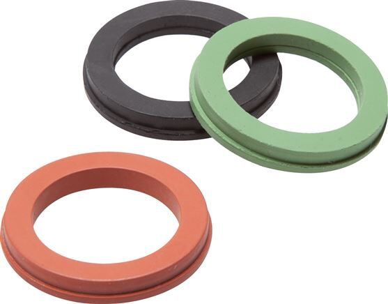 Sicherheits-Kompressorkupplung Ersatzdichtung FKM, grün 42mm