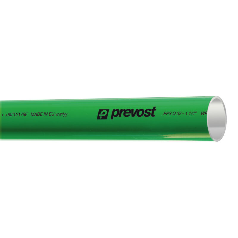 PREVOST - Aluminium-Rohr für Stickstoff (Grün) Rohraußen-Ø = 20 mm Länge = 5,5 Meter