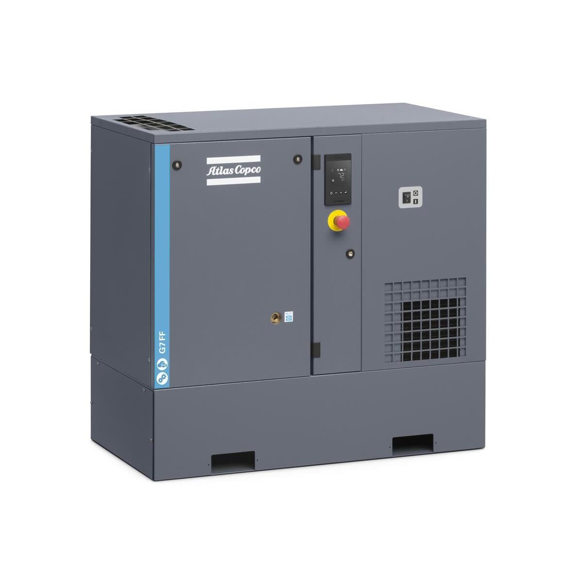 Compressore a vite Atlas Copco G 7 FF -8 bar, incluso essiccatore a refrigerazione