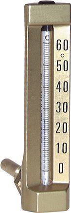 Termometro a macchina (150mm) orizzontale/da 30 a +50°C/100mm
