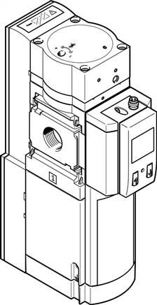 FESTO MS6-SV-1/2-E-10V24-AD1 (562580) Druckaufbau- und Entlüftungsventil