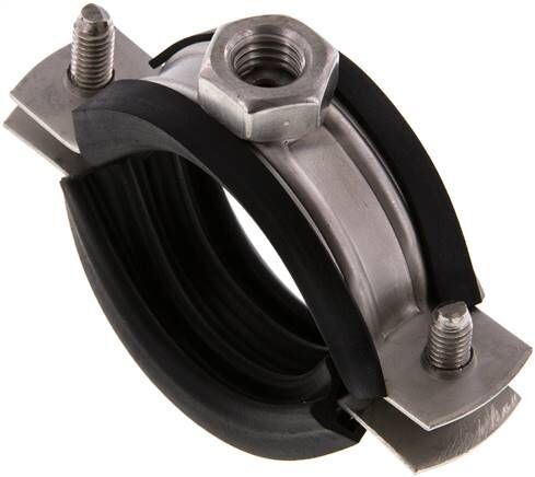 Fascetta stringitubo, 40 - 43 mm, 1.4404, con inserto