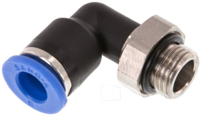 Connettore push-in angolare G 1/8"-6mm, standard IQS, GL