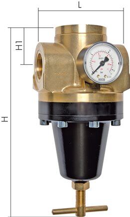 Détendeur haute pression G 3/8" 0,5 - 12 bar