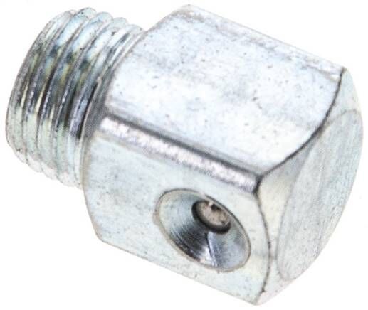 Ingrassatore a imbuto 90°, M 10x1 (conico), acciaio zincato