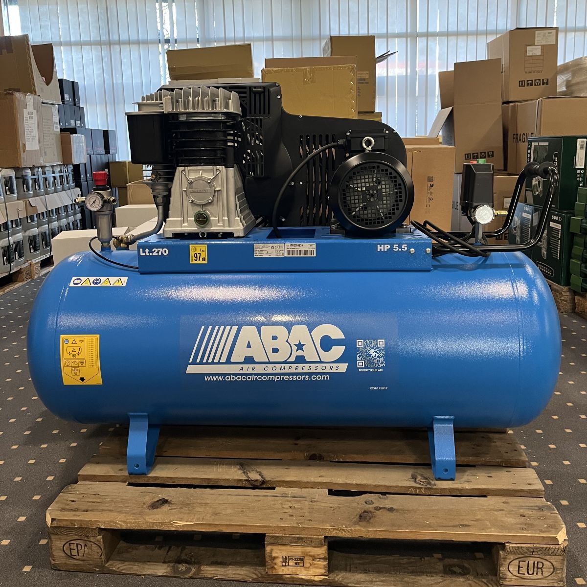 Compressore ABAC PRO B5900B 270 CT5,5 - Il professionista mobile dell'officina!