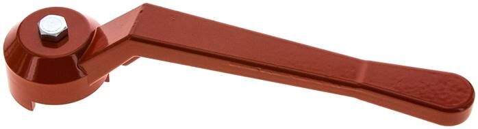 Poignée combinée-rouge, taille 6, standard (acier galvanisé et peint)