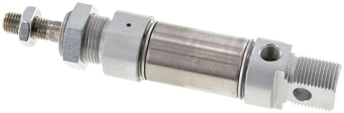 ISO 6432-Zylinder, einfachwirkend, Kolben 25mm, Hub 10mm