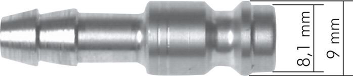 Tappo di accoppiamento (NW5) G 1/8"(AG), 1.4404