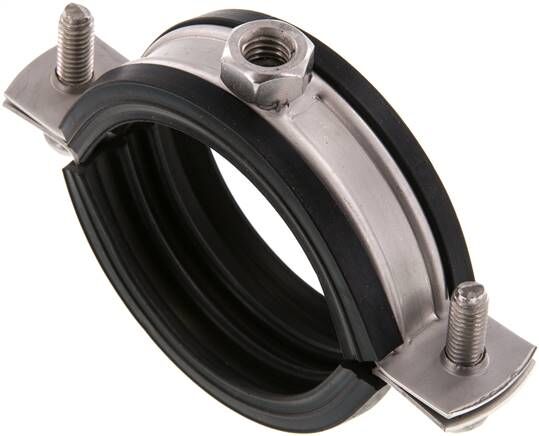 Fascetta stringitubo, 52 - 56 mm, 1.4404, con inserto, RS 56 G ESM8