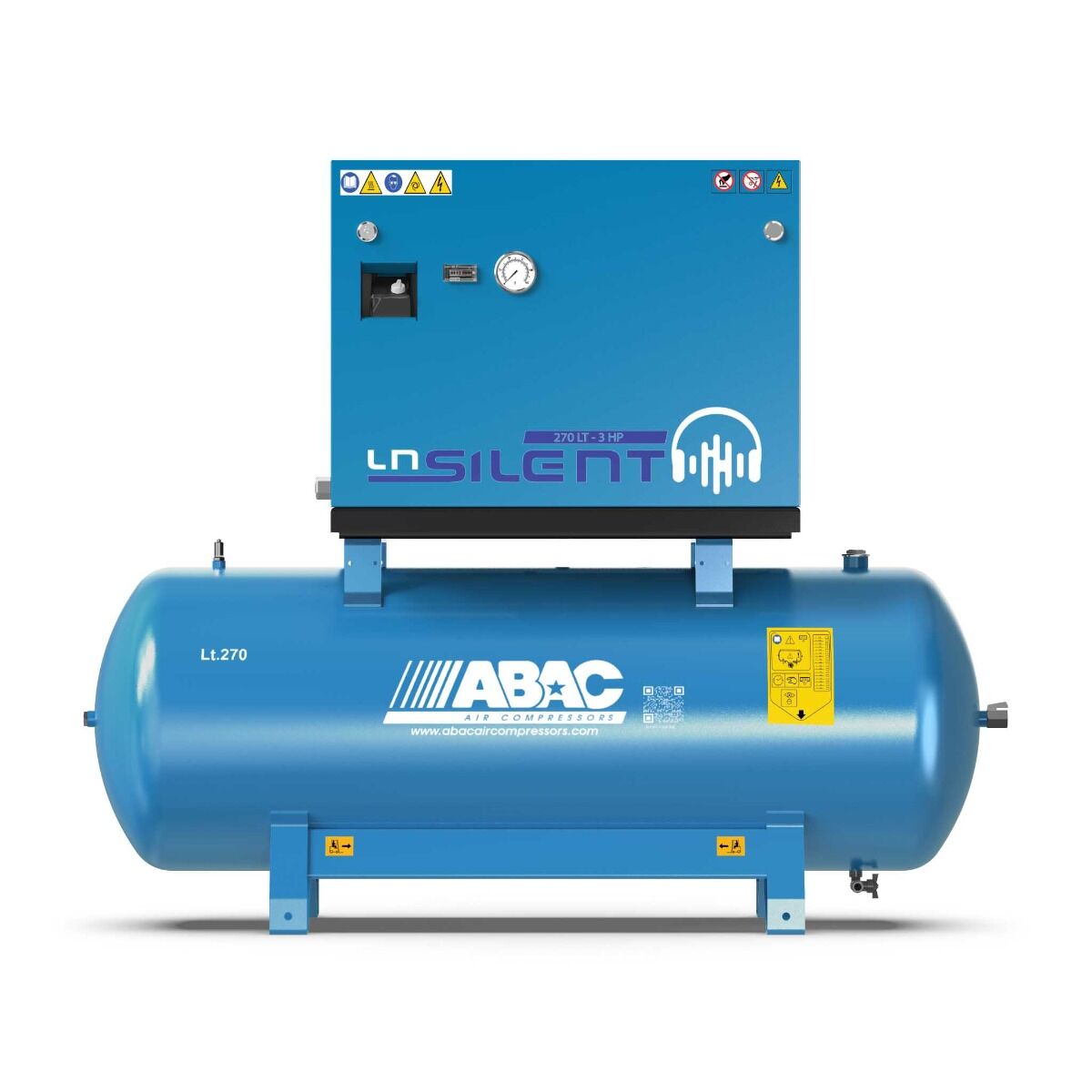ABAC compresseur silencieux LN1 B5900 270 T5,5 5,5HP 270L