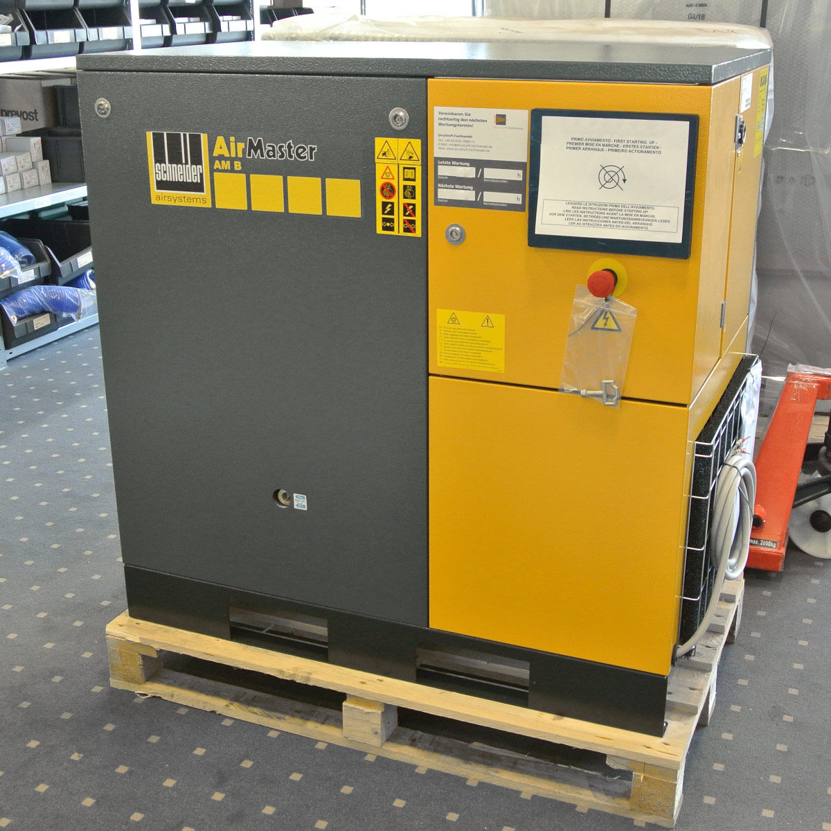 Schneider AM B 5-10 · 0,7 m³/min · 10 bar · 5,5 kW · Schraubenkompressor · H705100