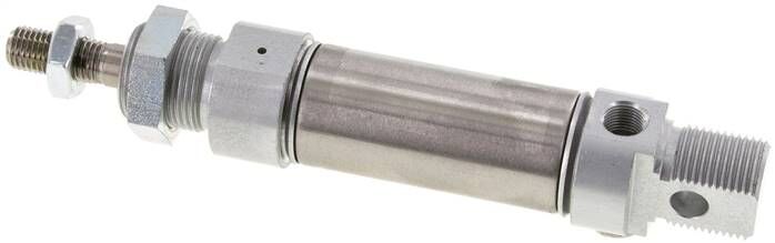 Cilindro ISO 6432, a semplice effetto, pistone 25 mm, corsa 25 mm