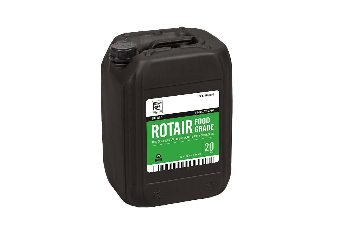 Qualitätsöl für Schraubenkompressoren ROTAIR Foodgrade, Lebensmittelöl 20L