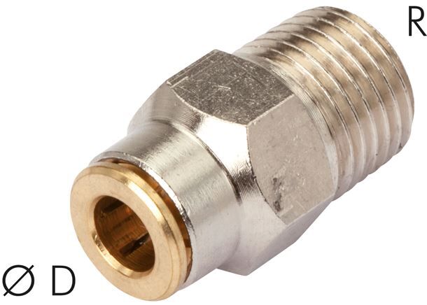 Raccordo a innesto ad alta pressione M 8x1 (conico)-6mm