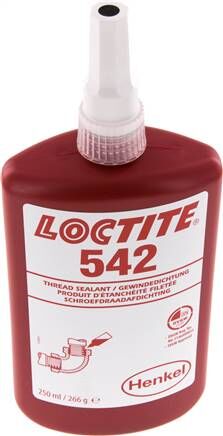 Sigillante anaerobico per filettature, LOCTITE, 250 ml, media resistenza, 542/250