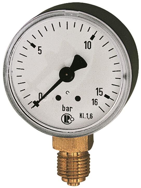 Standardmanometer / G1/4 senk. / 63 mm 0 - 600 bar / Stahlblechgehäuse 127 101809