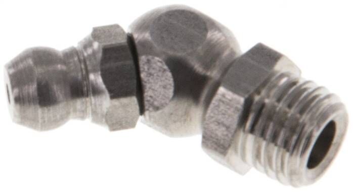Ingrassatore conico 45°, M 8x1 (conico), 1.4305 (esagonale)
