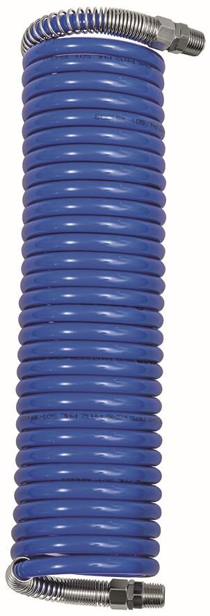 Tubo a spirale, attacco a vite, poliammide, R 1/4, ø 6x4, 10,0 m