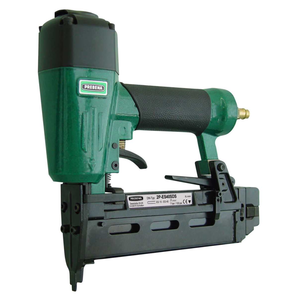 Chiodatrice pneumatica Prebena 2P-ES40SDS + tubo a spirale 6 m