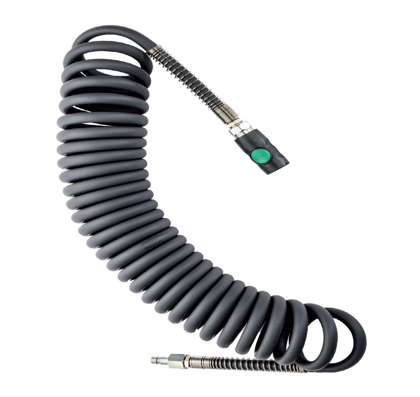 Tubo flessibile a spirale industriale Prevost 8 x 14 mm - 7,5 m con raccordo rapido di sicurezza ESI 07 per estremamente