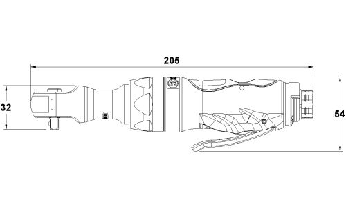 ABVERKAUF Rodcraft Mini-Ratschenschrauber Komposit G1/4 Modell 3060