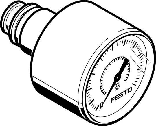 FESTO PAGN-26-232P-P10 (563731) Manometer