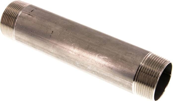 Nipplo doppio per tubi R 1-1/2"-200mm, 1.4571