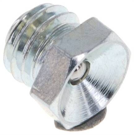 Ingrassatore a imbuto dritto, M 8, acciaio zincato